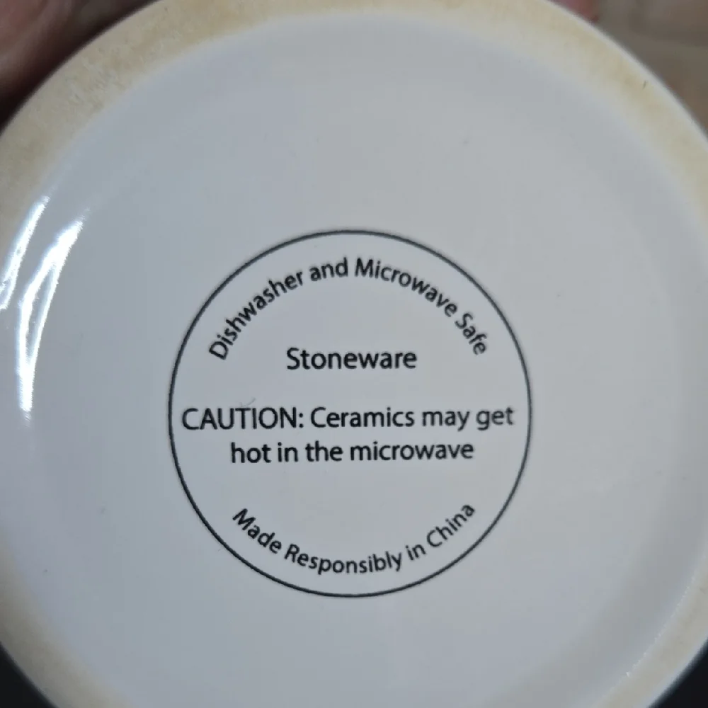 Stoneware Ceramic Cat Print Water and Food Bowl Dishes - NEW